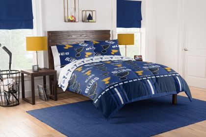 St Louis Blues OFFICIAL NHL Queen Bed In Bag Set
