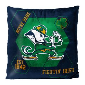 Notre Dame OFFICIAL NHL "Connector" Double Sided Velvet Pillow; 16" x 16"