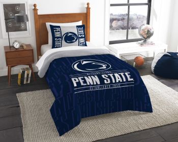 Penn State OFFICIAL Collegiate "Modern Take" Twin Comforter & Sham Set