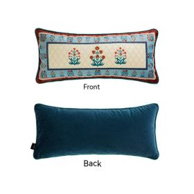 Retro Affordable Luxury Sofa Strip Bed Pillow (Option: A-30x70cm Pillowcase Pillow Core)