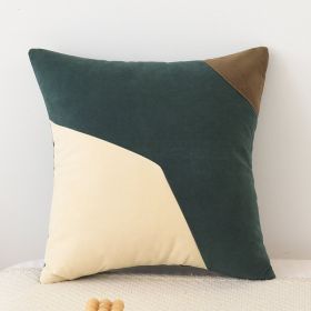 Nordic Solid Color Geometric Stitching Pillow Washable (Option: Style 3-45 X45cm Pillow Cover)