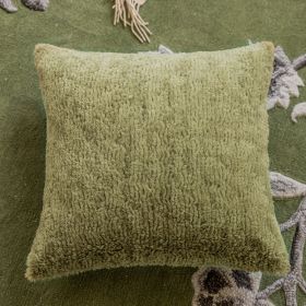 Green Pillow Bedside Cushion Nordic Sofa Pillow Cases (Option: Sage Green 45 X45cm-Pillow Cover)