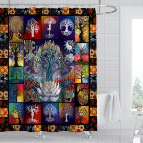 Digital Print-free Bathroom Curtain (Option: YLHTYY15-120gsm)