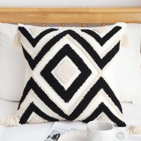Bohemian Line Tufting Pillow Cover Simple Prismatic (Option: 5 Style-45 X45cm Without Core)