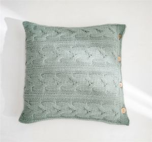 Murray Iceland Yarn Pillow Cover Without Core (Option: Light Green-45x45cm)