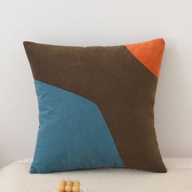 Nordic Solid Color Geometric Stitching Pillow Washable (Option: Style 5-45 X45cm Pillow Cover)