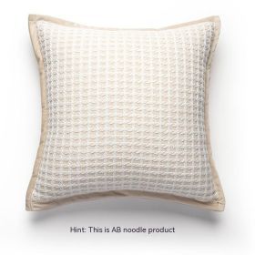 Cream Color Sofa Cushion Nordic Houndstooth Pillow Cover (Option: Classic Style White 45x45cm-Non Woven Fabric Pillow)