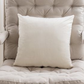 Cream Color Sofa Cushion Nordic Houndstooth Pillow Cover (Option: Netherlands Velvet 45 X45cm-Non Woven Fabric Pillow)