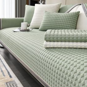 Cool Bean Sofa Cushion Seat Cushion For Summer Non-slip Sofa Cover (Option: Green-90 Ã— 160)