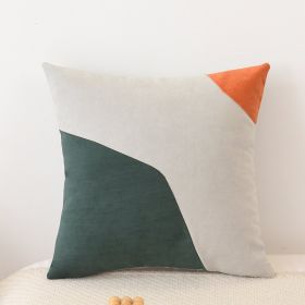 Nordic Solid Color Geometric Stitching Pillow Washable (Option: Style 1-53 X53cm Pillow Cover)